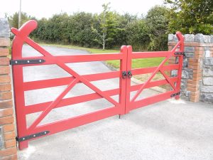 Teak-gates-painted